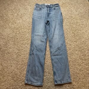 Hollister ultra High Rise 90s Straight leg jeans 25 long